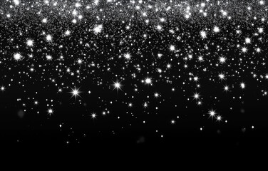 A shimmering silver glitter texture background with a highly shiny and sparkling appearance, creating a radiant and dazzling effect