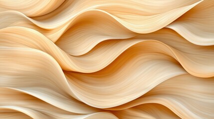The wooden abstract waves in beige tones create a soothing and organic design that is perfect for enhancing interior decor or providing an elegant backdrop for any space.