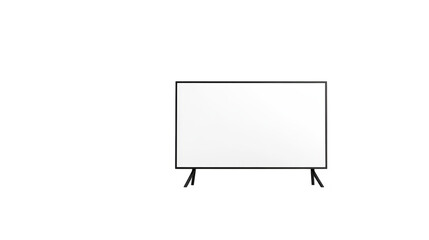 Fototapeta premium Blank computer monitor, a versatile template for design mockups, presentations, and technology backgrounds