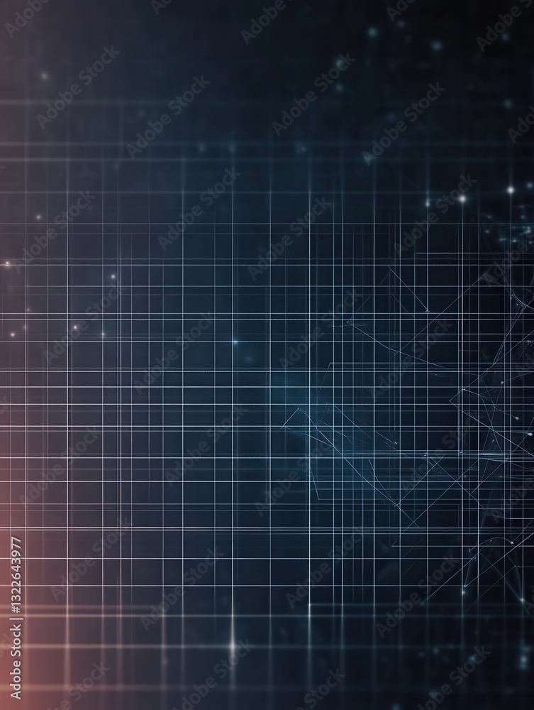 Aufkleber Sleek UIUX wireframe background featuring soft grid lines and transparent design elements for digital branding purposes