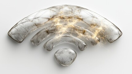 Wi-Fi wireless internet network symbol icon . Minimalism concept.