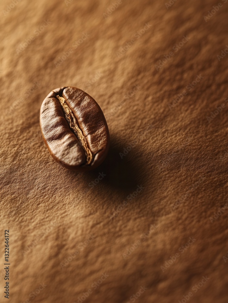 Poster close-up texture of roasted coffee beans showcasing warm brown tones and inviting atmosphere with a 
