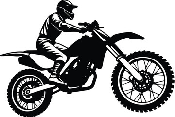 Fototapeta premium motocross riders Silhouettes