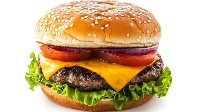 delicious fast food burger hamburger