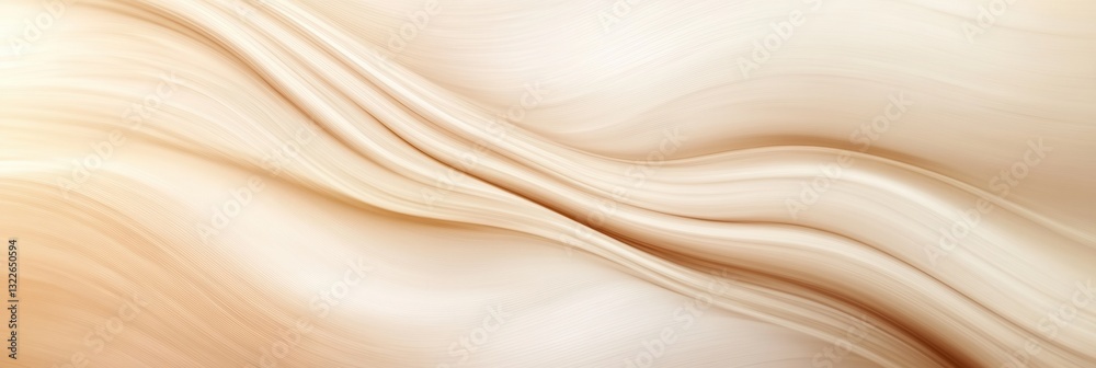 Poster elegant wooden texture with flowing lines in beige and brown tones showcasing modern organic design 