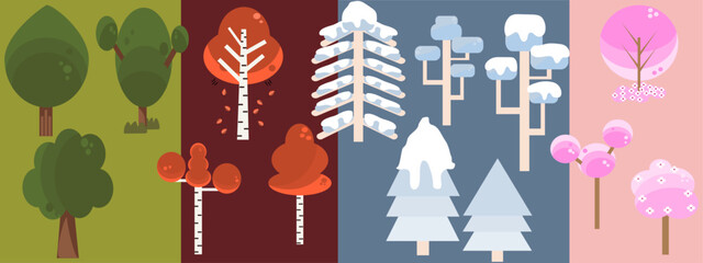 Seasonal Tree Vectors
