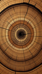 Naklejka premium Wood Cross Section Texture Background, graphic novel art. with white shades