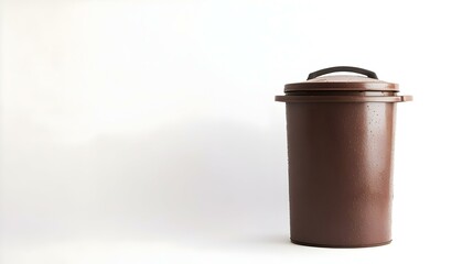 Trash bin with organic waste for composting