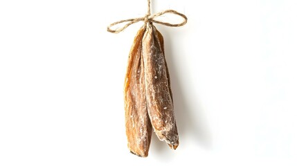 Obraz premium One salt-dried vobla tied with string hanging