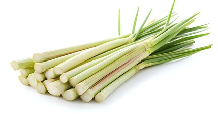 Fototapeta premium Fresh lemongrass isolated on a white background