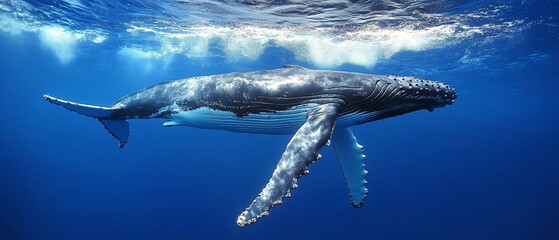 Professional Humpback Whale Photo: Majestic Underwater Picture of Giant Marine Mammal