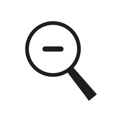 Zoom Out Button Vector  Free Download for UI Design