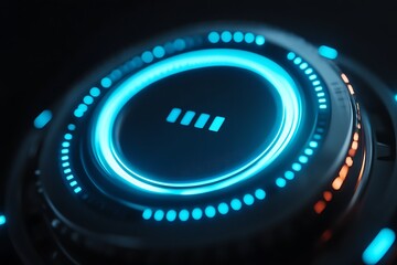 Futuristic tech interface loading