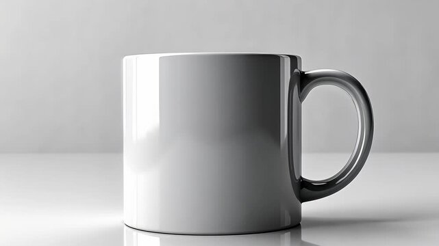 Blank White Mug Mockup: Perfect for Design Presentations