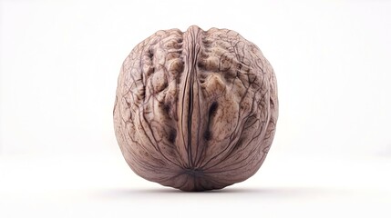 Obraz premium walnut nut isolated on white background clipping