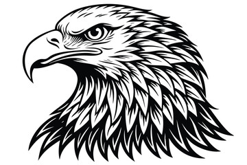 Eagle Face Silhouette Bald Eagle Head Vector