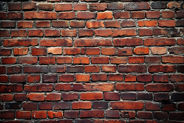 A Close-Up View of a Red Brick Wall, Showcasing Its Architectural Design