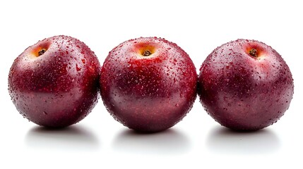 Obraz premium red pears isolated on white background