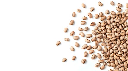 Pinto beans isolated on white background