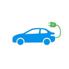 Electric Car Charging Illustration Representing Clean Energy and Vehicle Technology