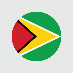 Guyana as round glossy icon