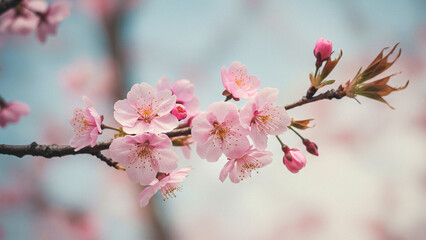cherry blossom in spring, Generative AI