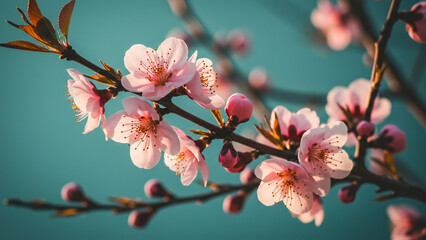 cherry blossom in spring, Generative AI