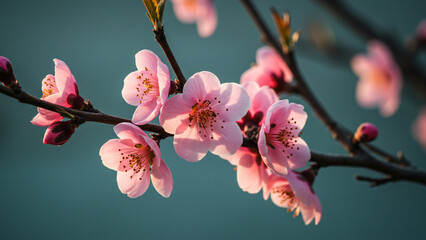 cherry blossom in spring, Generative AI