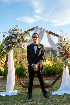 portrait wedding suit 