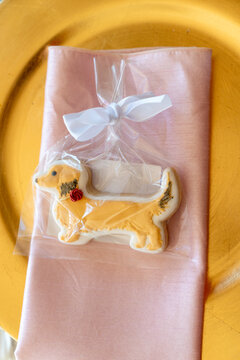 Dog shaped cookie
