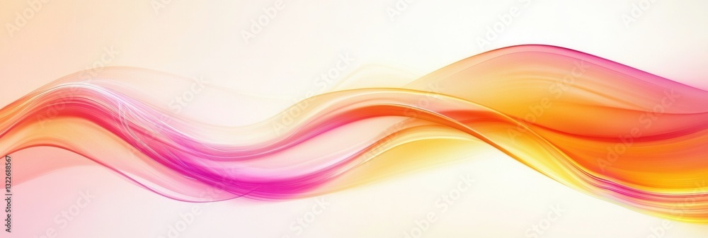 Poster Dynamic abstract background featuring energetic waves in vibrant red and orange hues with space for text
