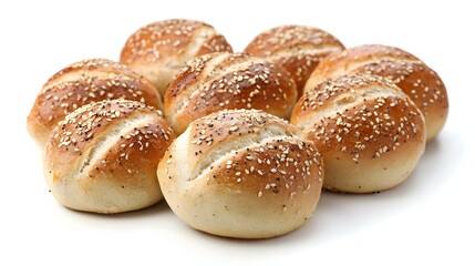 Fototapeta premium Kaiser Rolls Isolated on White Background