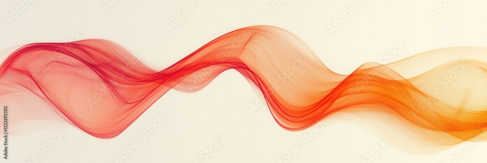 Poster Dynamic abstract background showcasing energetic red and orange waves with a vibrant style and space for text