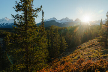 Sunset over Banff National Park 