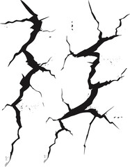Set of Earthquake cracks.