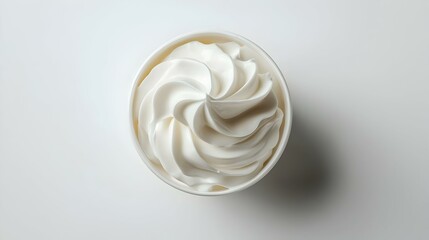 Frozen Yogurt isolated on white background