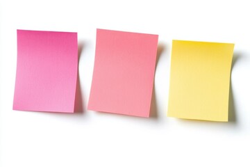 Fototapeta premium Colorful Sticky Notes on White Background