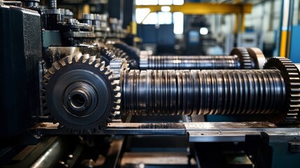 Naklejka premium Industrial Machinery Gear