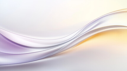 Obraz premium White Wavy Silk Gradient Background