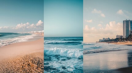 Fototapeta premium Serene Coastal Landscape View