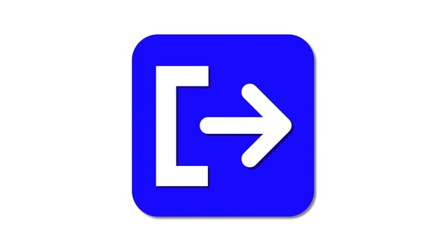 Modern shutdown icon featuring a bold power-off symbol, ideal for conveying system shutdown or turning off applications.