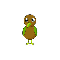Cute kiwi cartoon vector
