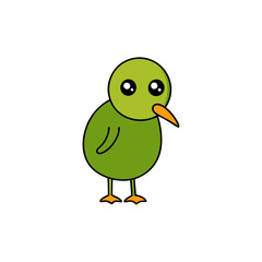 Cute kiwi cartoon vector