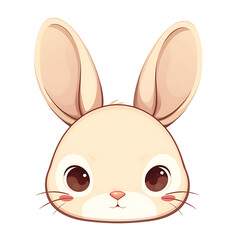 Fototapeta premium Adorable and Playful Rabbit Engaged in Various Activities, Minimalist and Logo-Style Designs illustrator.