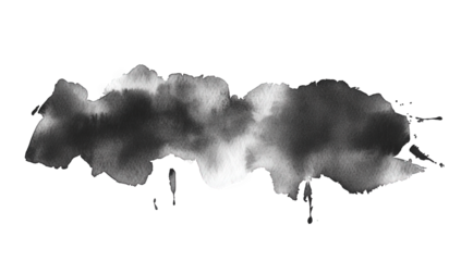 fluid abstract black ink wash showcasing a blend of dark and light areas with soft edges and subtle drips often used for artistic expression or as a background in design
