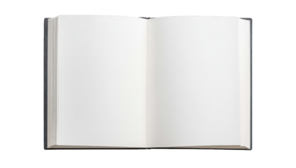 an open blank book resting on a flat surface inviting creativity and thoughts to be written or drawn within its pages