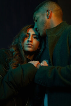 Tender couple portrait