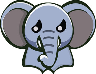 Obraz premium Save the Elephant Head Day.