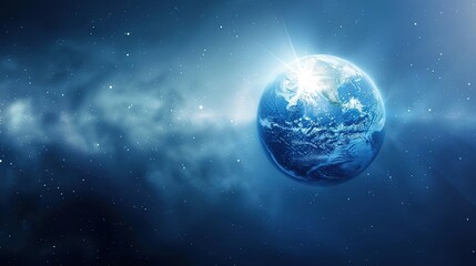 Fototapeta premium The Awareness - Awakening Background of Earth Day: From Cognitive Germination to a Global Action Wave