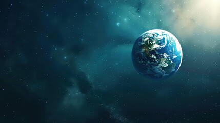 Fototapeta premium The Awareness - Awakening Background of Earth Day: From Cognitive Germination to a Global Action Wave